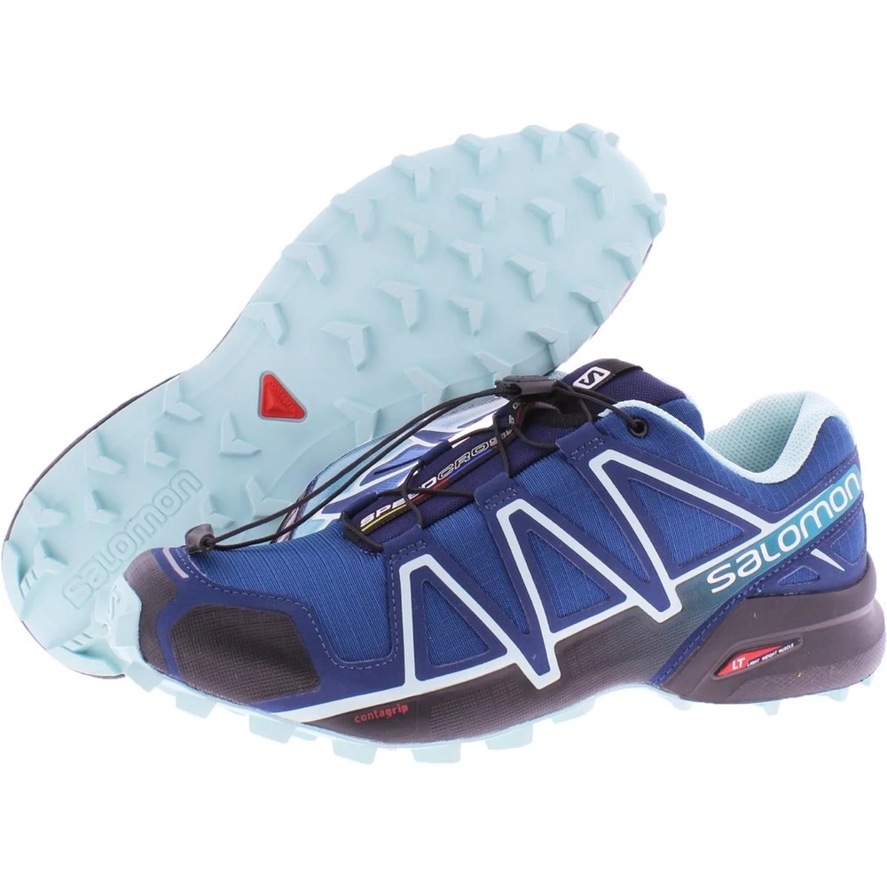 Salomon Navy and Light Blue Trail Shoes